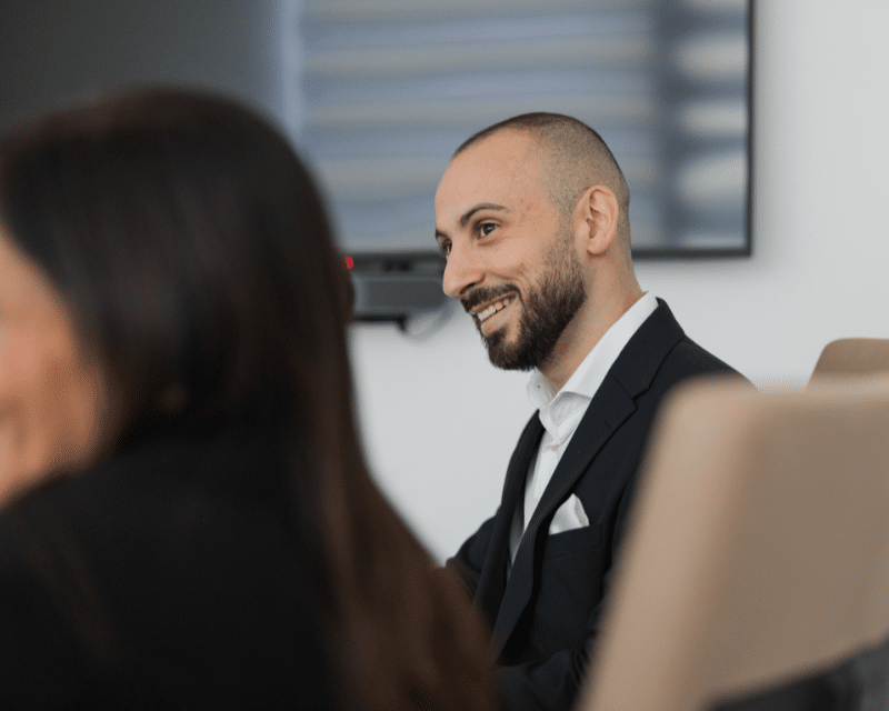 A2CO's Albert Block, participating in a meeting.